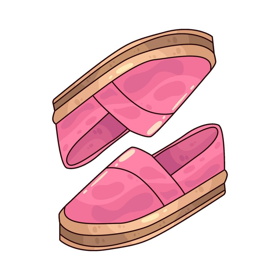 illustration of Espadrilles vector