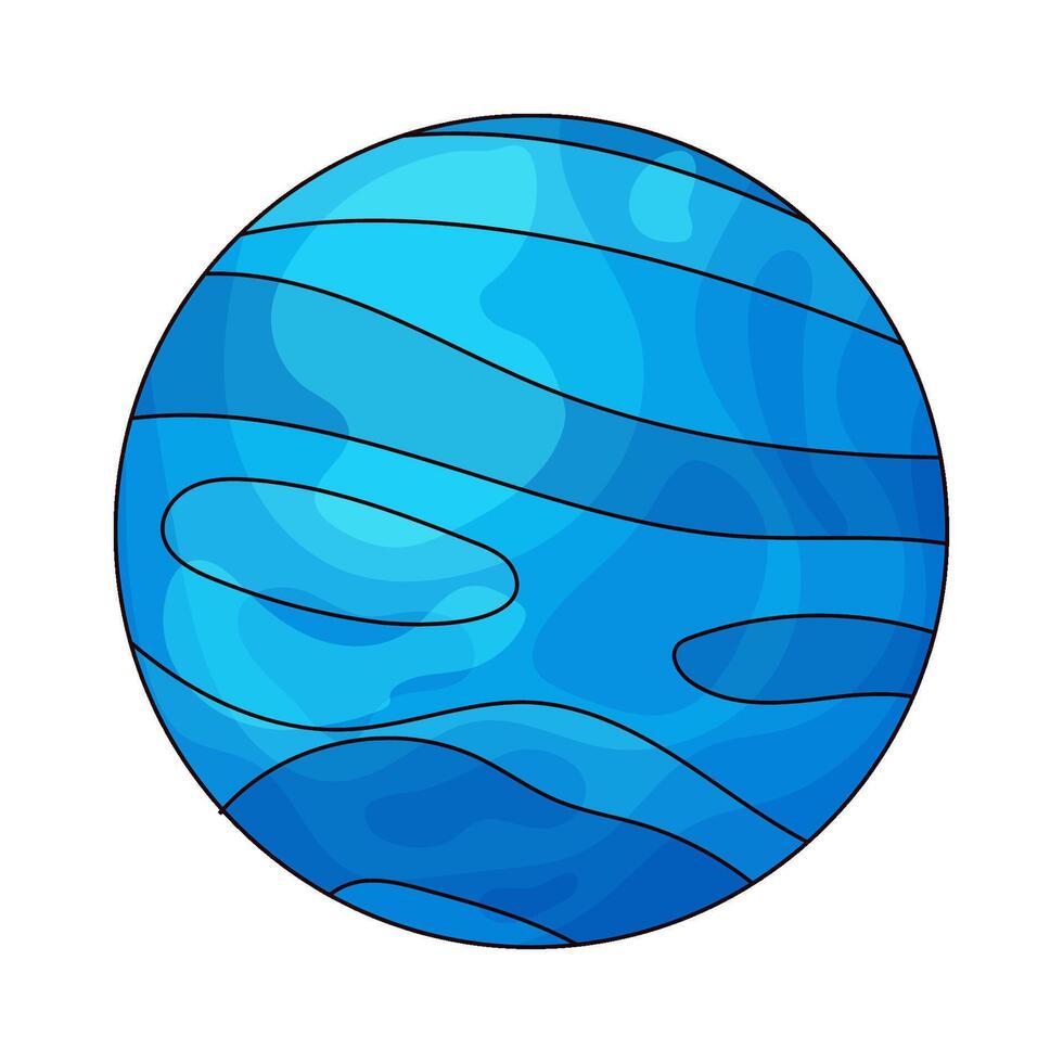 illustration of Neptune vector