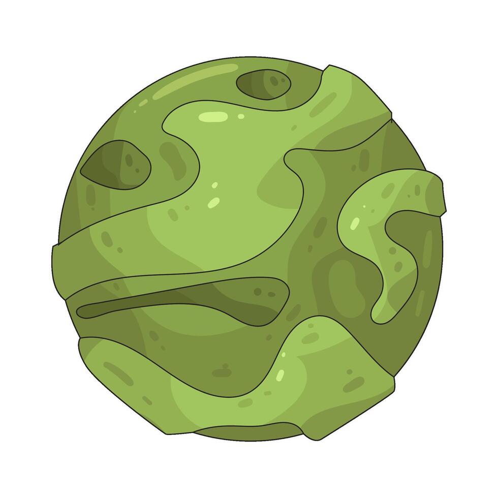 illustration of alien planet vector