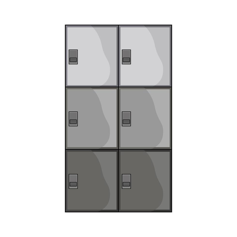 illustration of gym locker vector