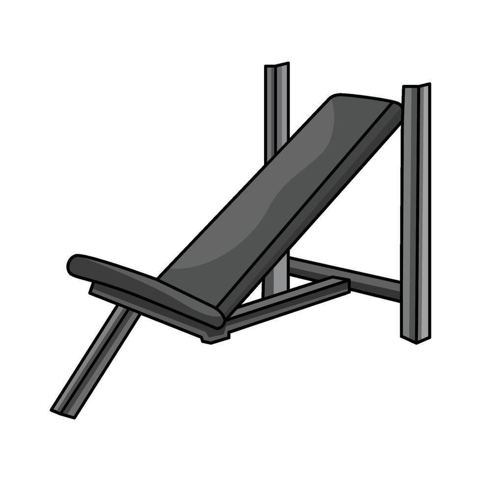 illustration of adjustable bench vector