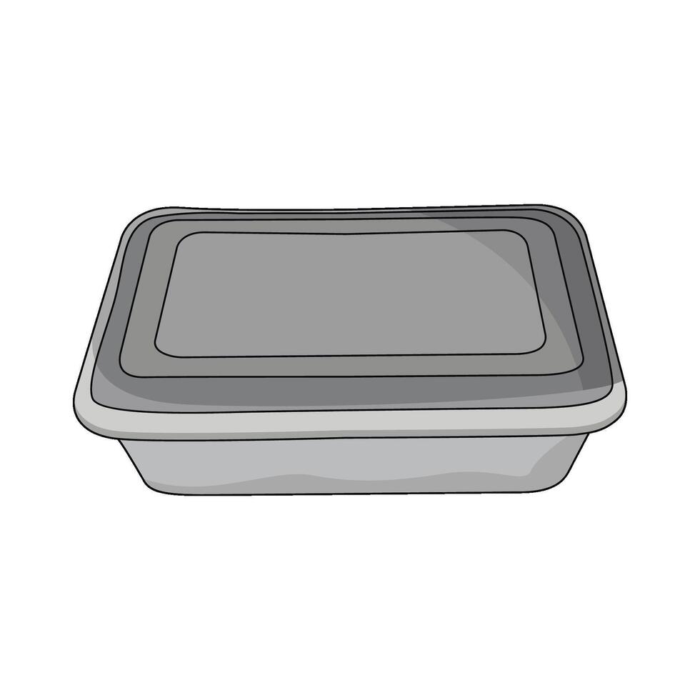 illustration of Plastic Container vector