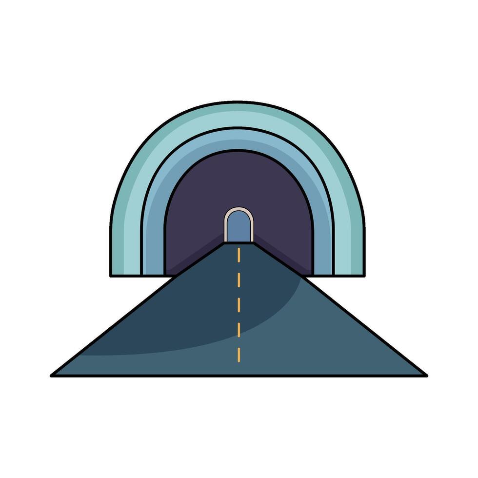 illustration of Tunnel Entrance vector