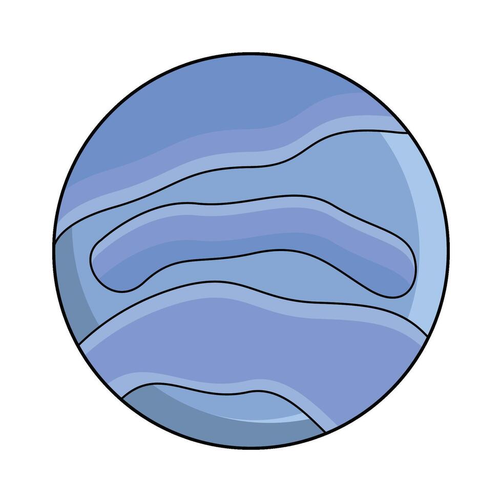 illustration of Neptune planet vector