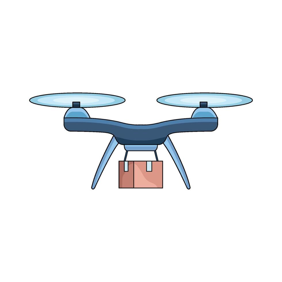 illustration of Drone Delivery vector