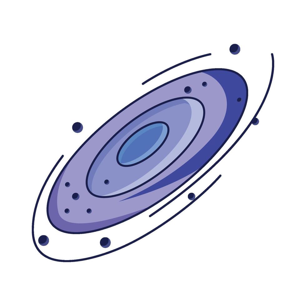 Galaxy astronomy illustration vector