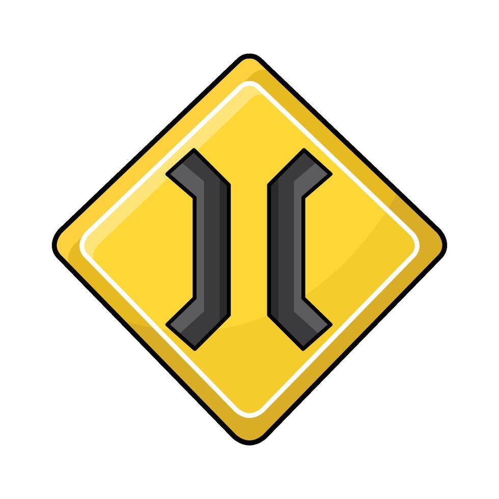illustration of Bridge Ahead vector