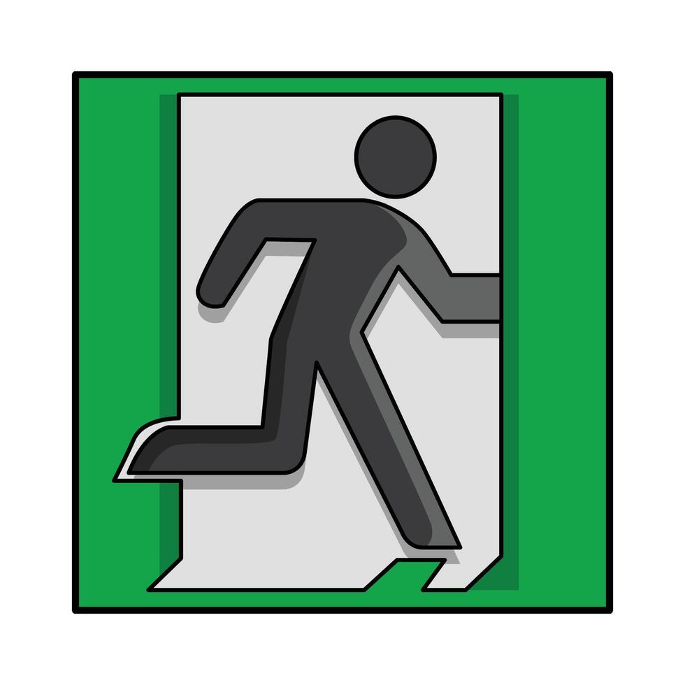 illustration of Emergency Exit Sign vector