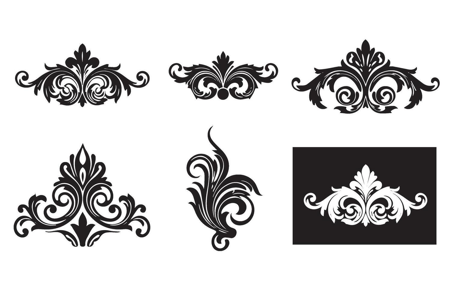 Luxury Swirl Patterns and Elegant Ornamental Lines Vintage Flourishes vector