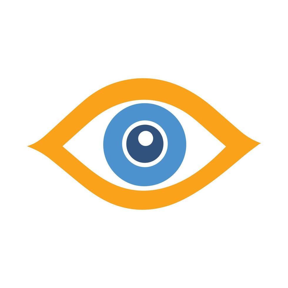 an eye icon on a white background vector