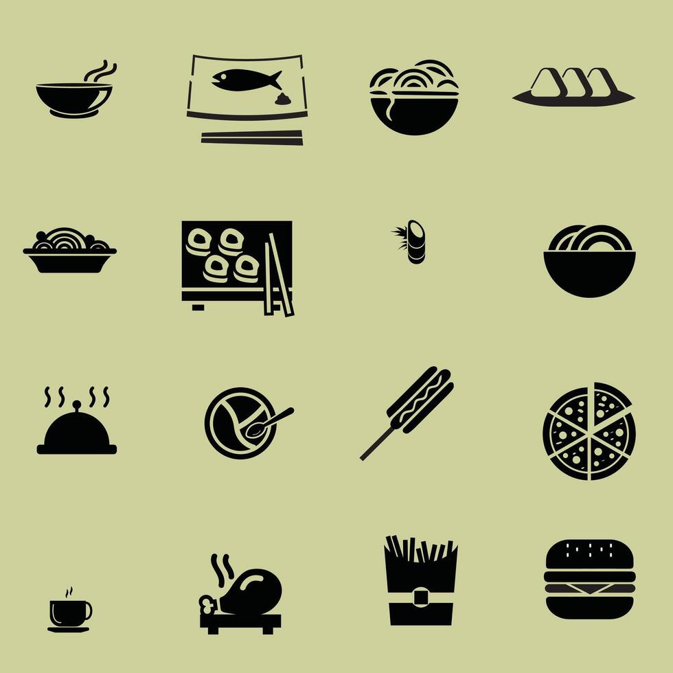 Meal icon. collection meal filled icons such as barbecue, soup, pan, wrap sandwich, chinese fast food, pie, meat leg, cake. editable meal icons for web and mobile. vector
