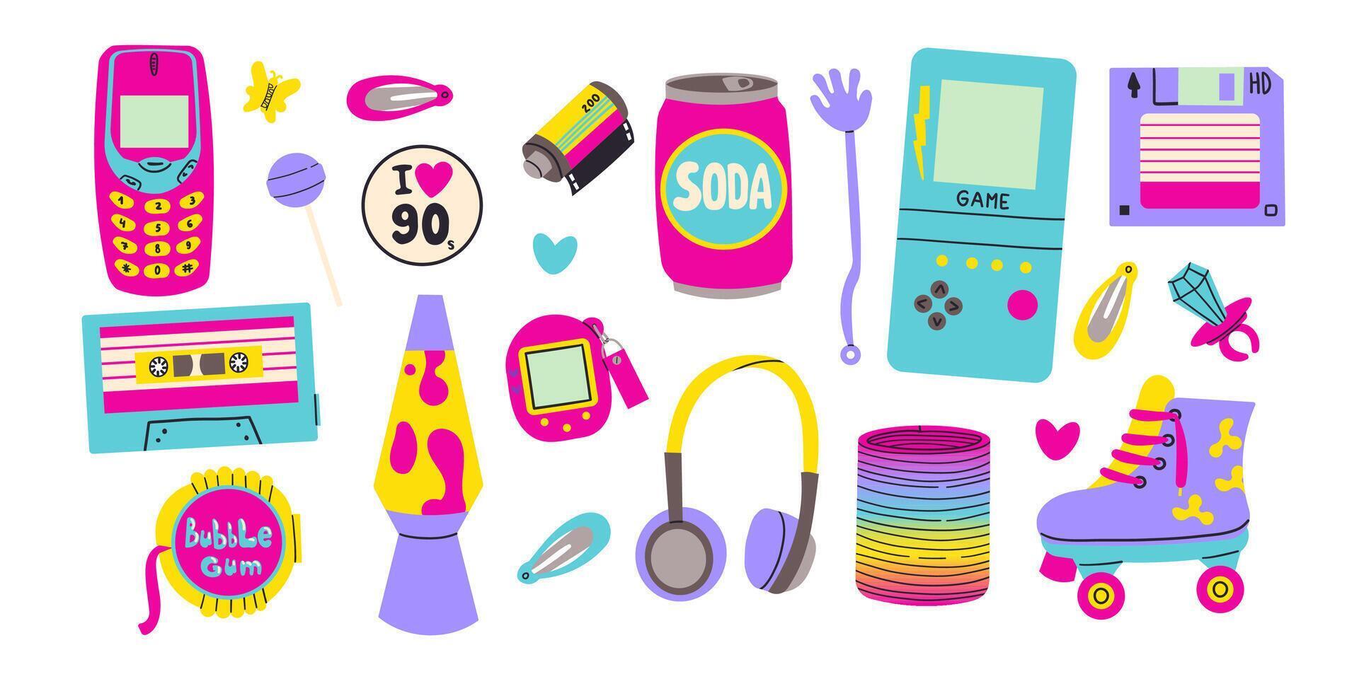 90s Pop Vector Art, Icons, and Graphics for Free Download
