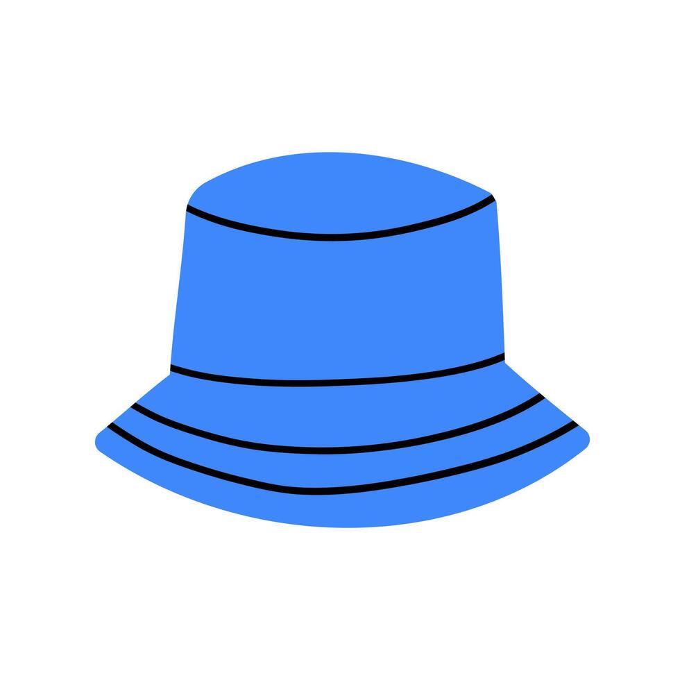 Classic 80s 90s hat in modern style flat, line style. Hand drawn . Fashion patch, badge, emblem. vector