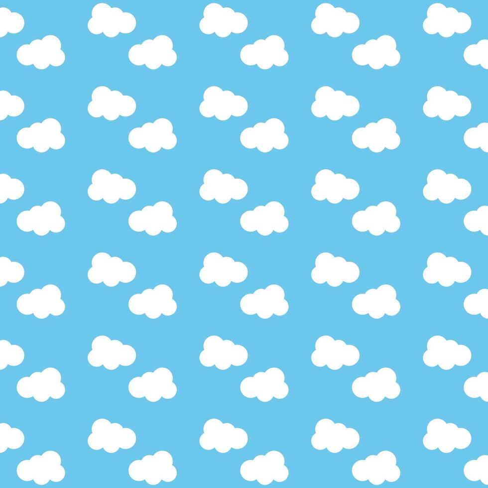 seamless pattern cloud background design template vector