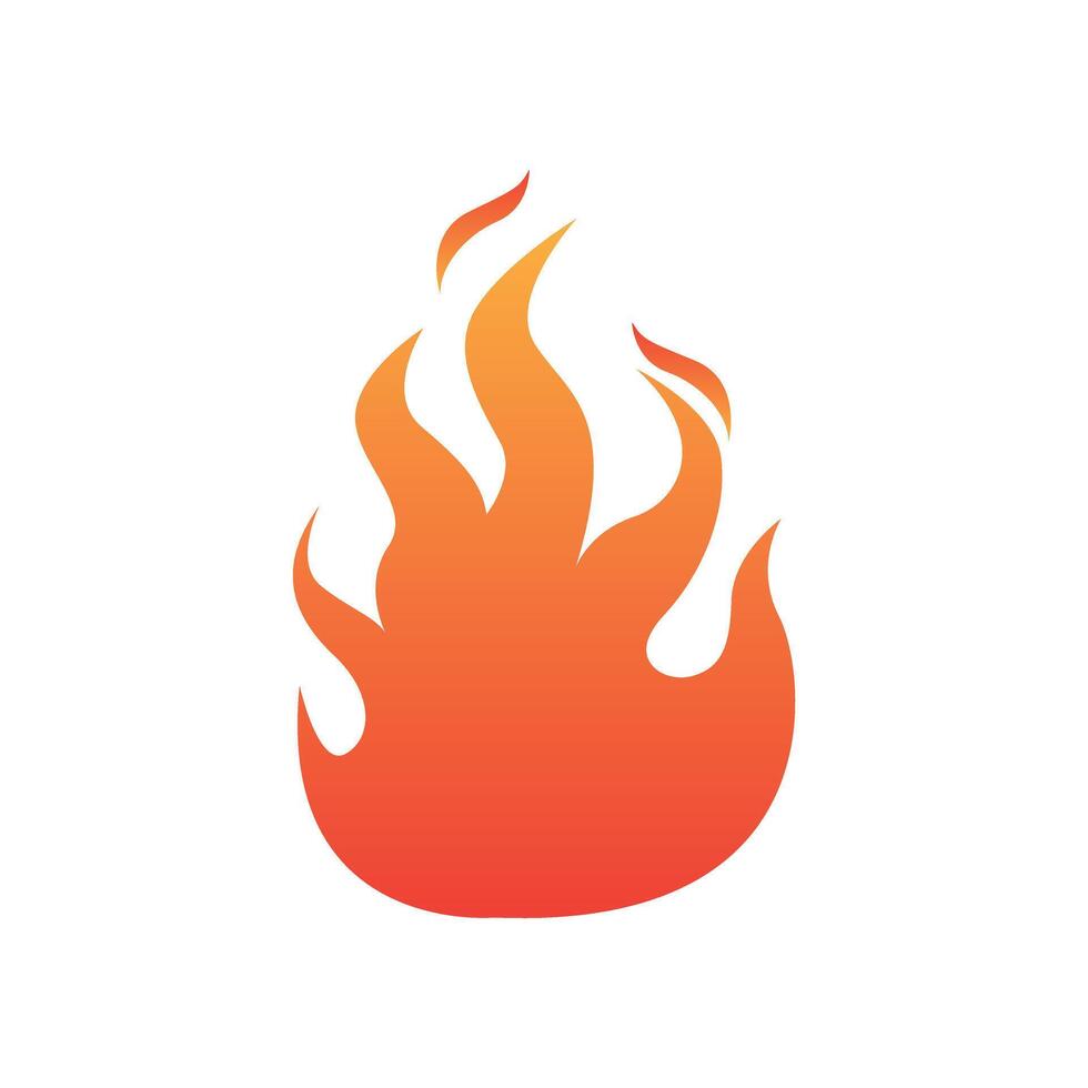 fire flame logo design template vector