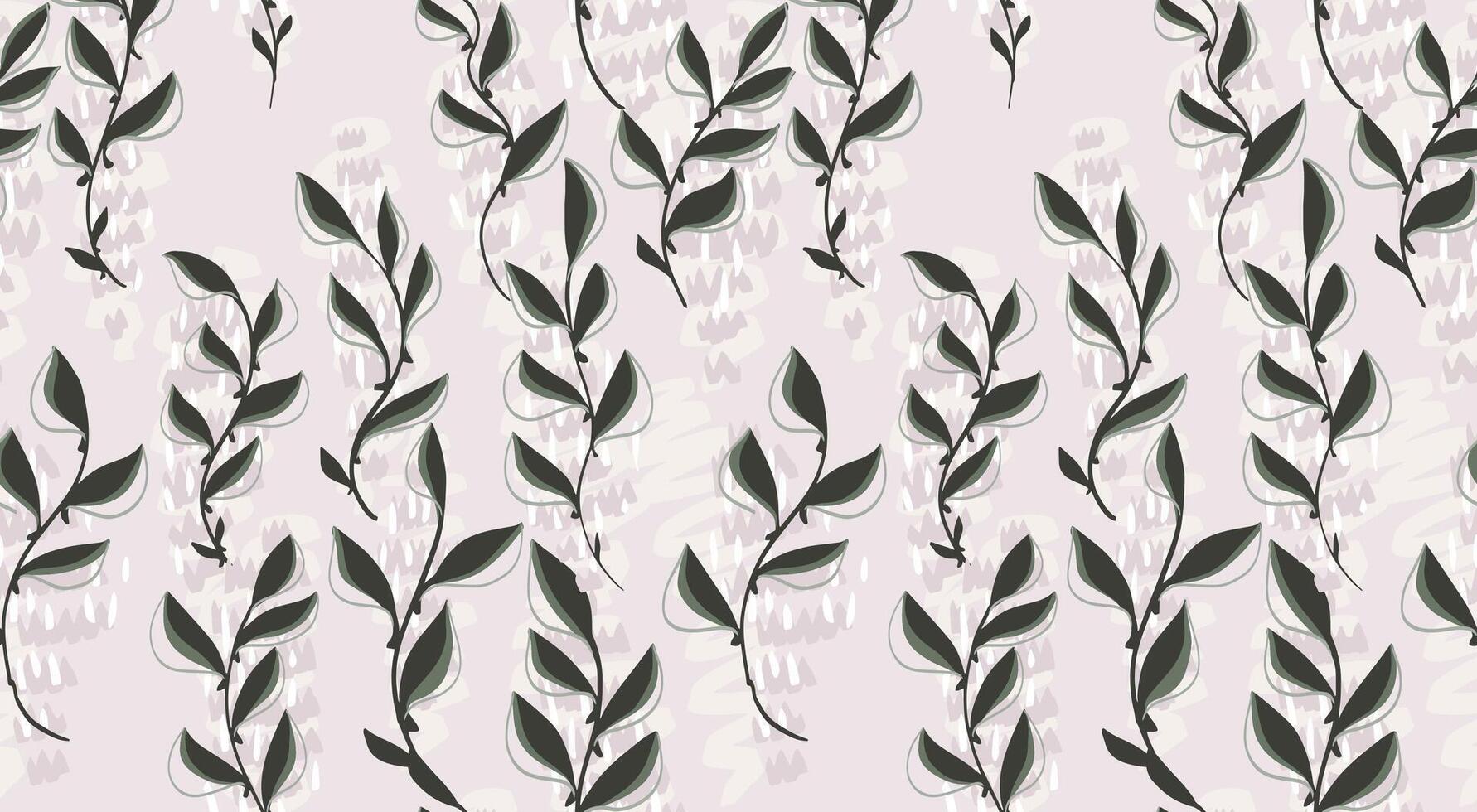Abstract organic botanicals shapes seamless pattern. Unique florals forms and shape print on a light background. hand drawn sketch. Collage contemporary minimalist ornament. vector