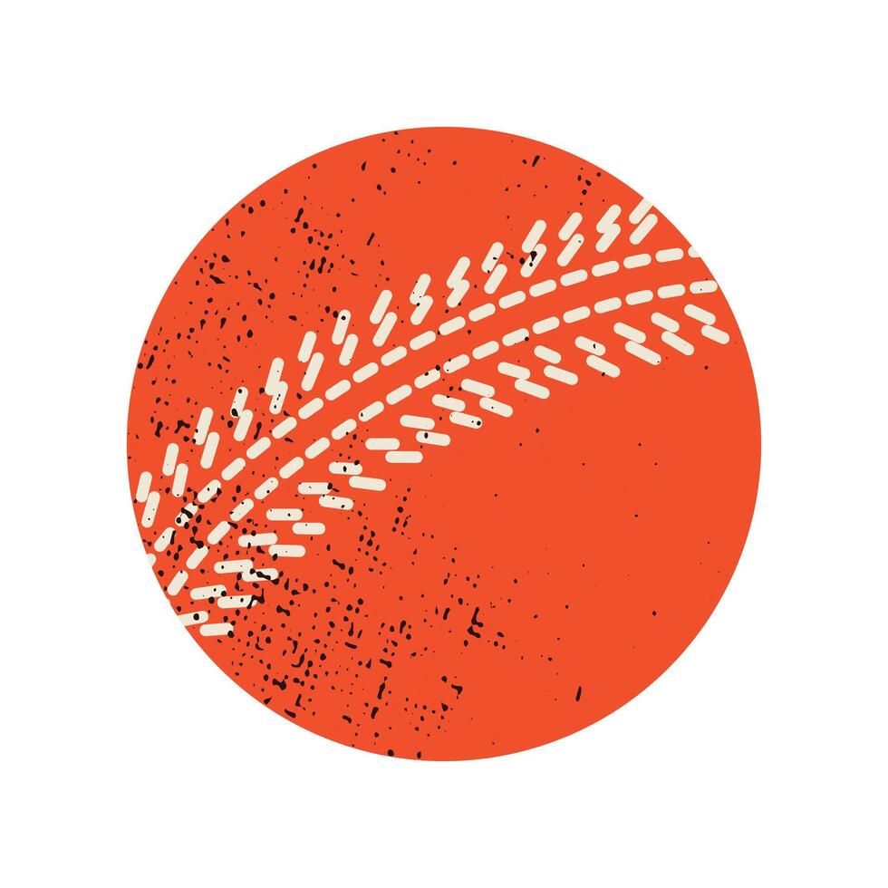 Cricket ball. Sport equipment. vector