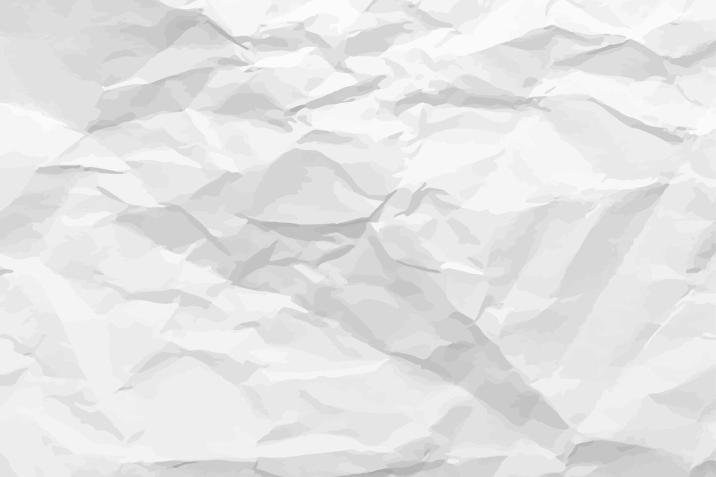 White clean paper background. Horizontal crumpled empty paper template for posters and banners. illustration vector