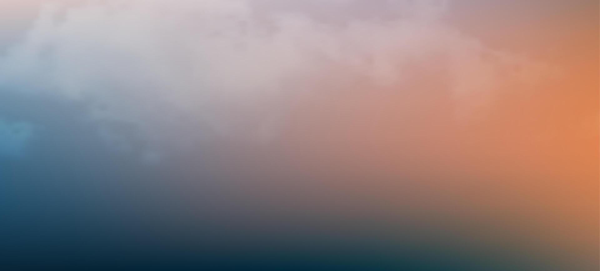 Modern orange and green gradient backgrounds with clouds. Header banner. Bright abstract presentation backdrop. illustration vector