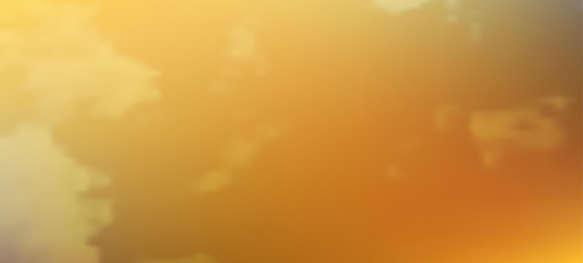 Modern yellow gradient backgrounds with clouds. Header banner. Bright abstract presentation backdrop. illustration vector