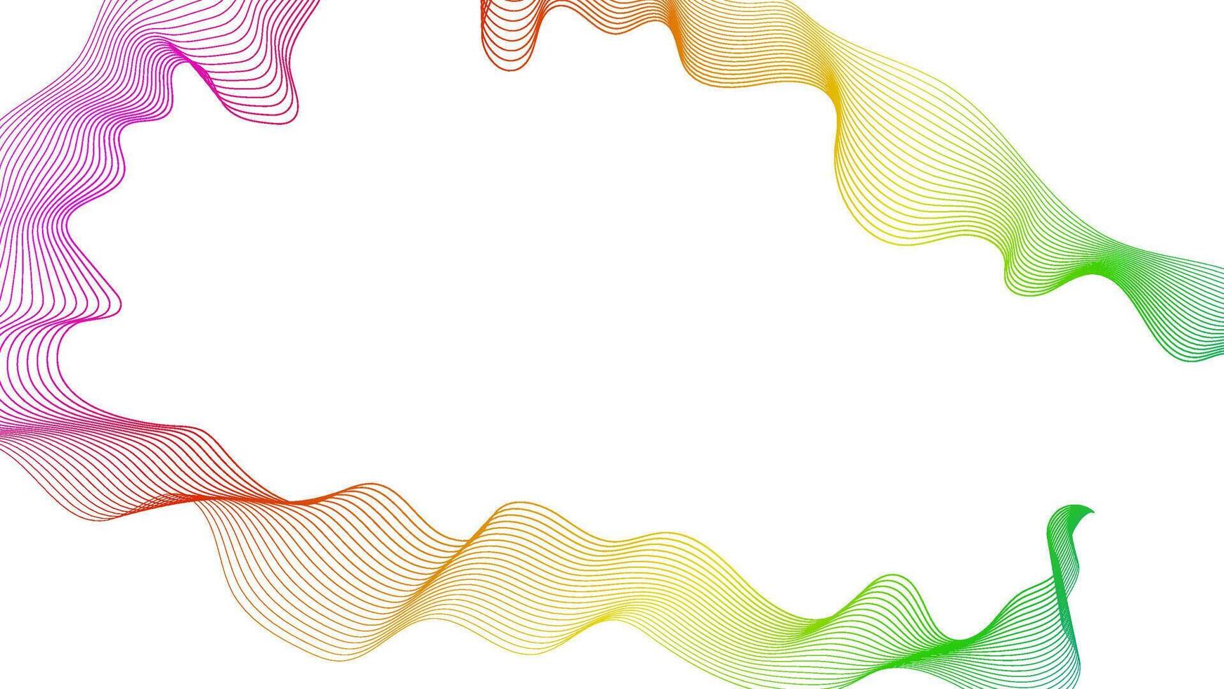 Abstract backdrop with colorful wave gradient lines on background. Modern technology vector