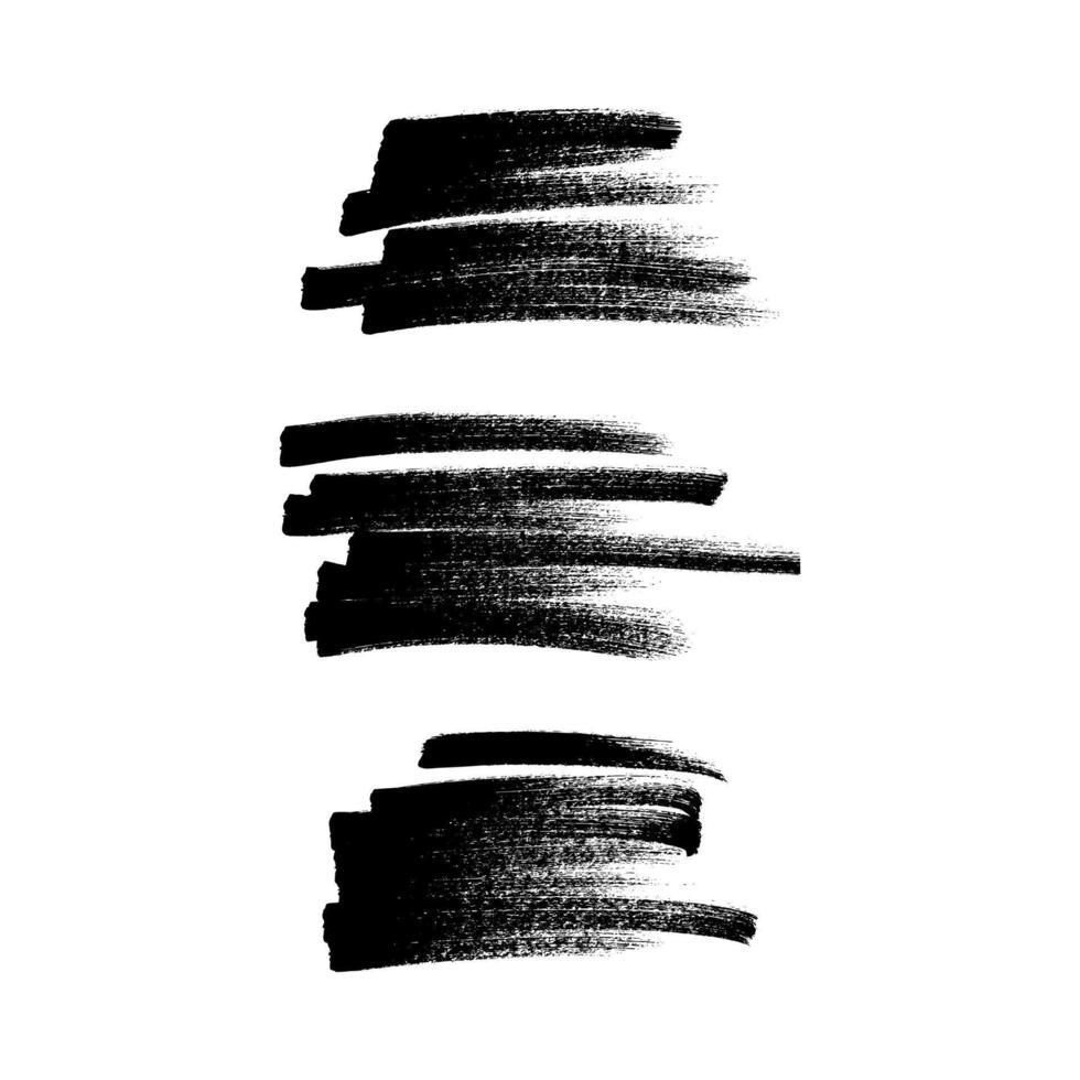 Scribble with a black marker. three doodle style various scribbles. Black hand drawn design elements on white background. illustration vector