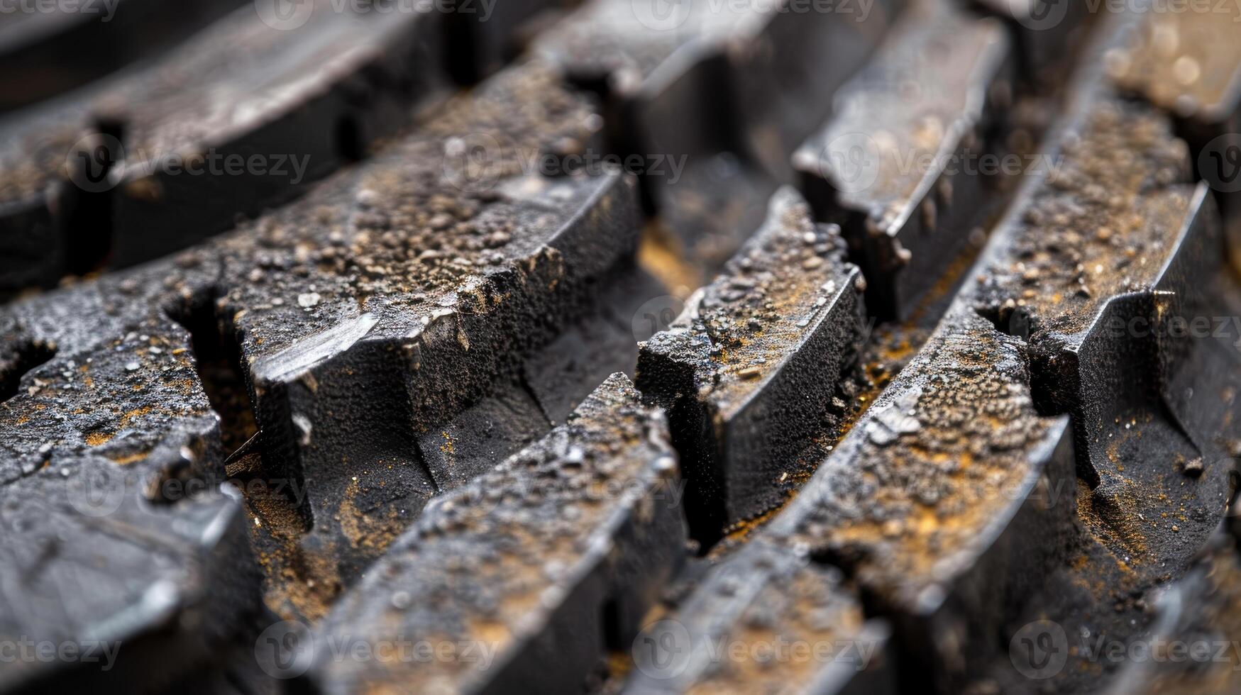 Close-Up of Brake Pad Friction Material with Texture and Detail for Automotive Design photo