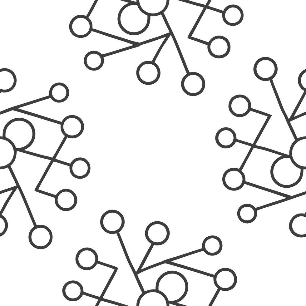 Abstract techno circuits seamless pattern integrating minimalist digital circuits and refined schematic traces isolated white balance for elegant tile design Clean vector