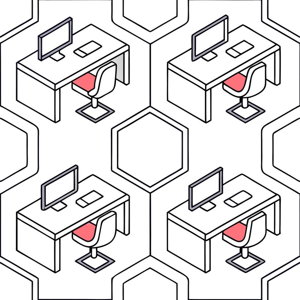AI Enhanced Workspace Background Clean vector