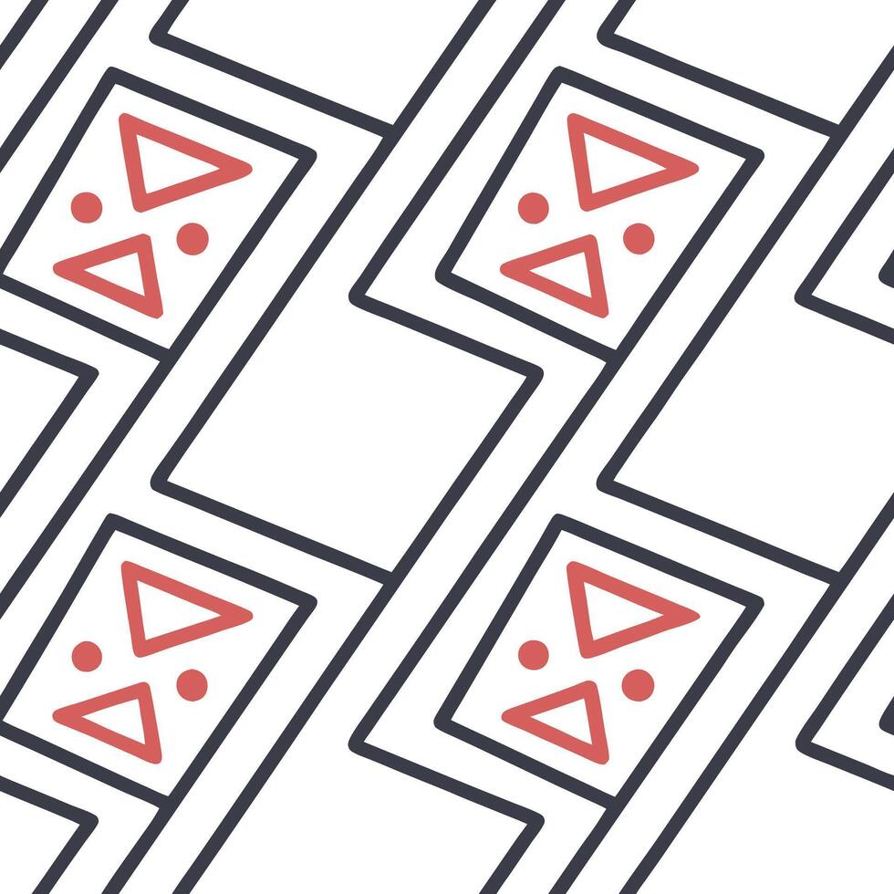 Arrange algorithmic shapes and futuristic data threads into repeating tile sequences with plenty of white negative space for advanced product branding or event visuals Clean vector