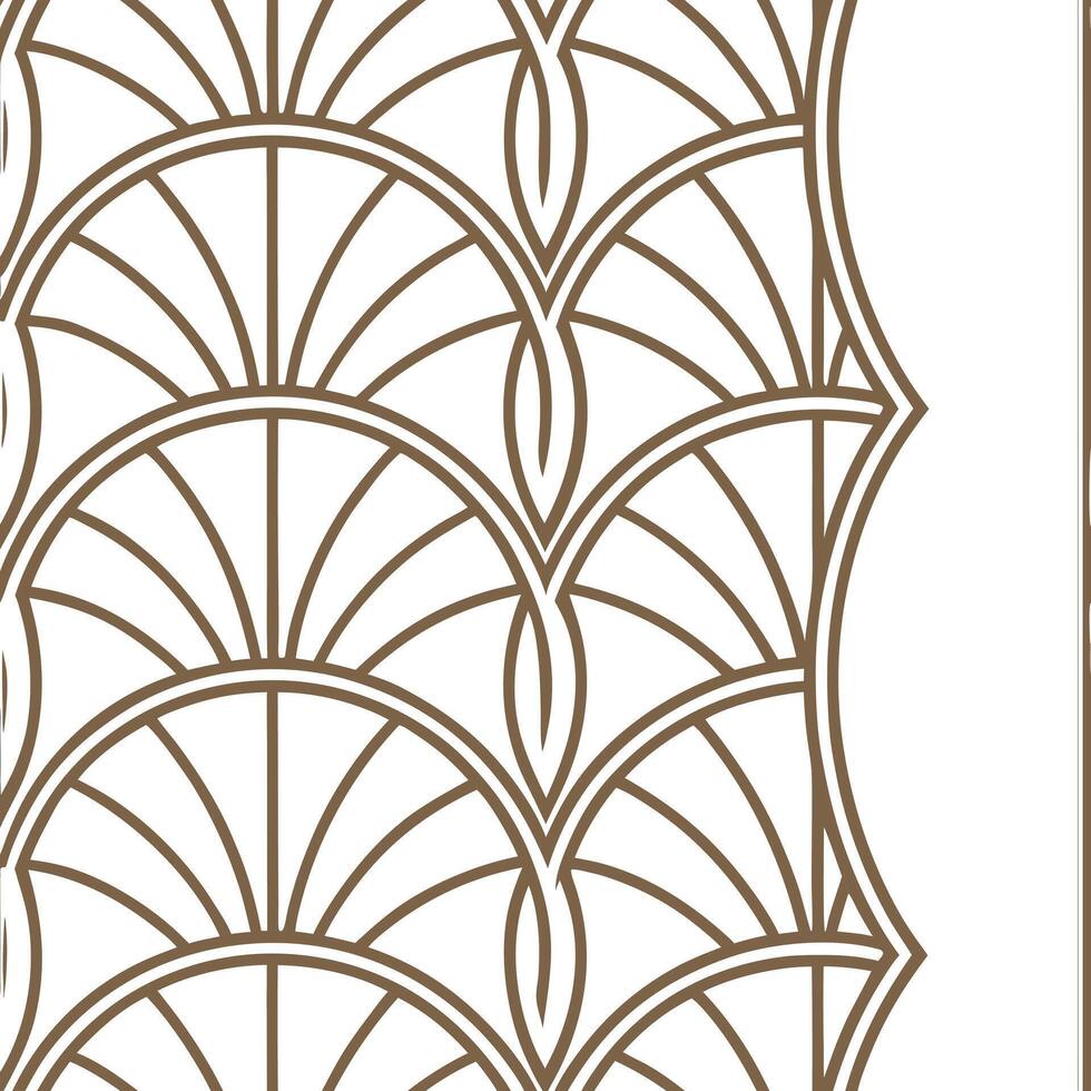 Art deco geometric seamless pattern with metallic highlights for luxurious decor Clean Set 2 vector
