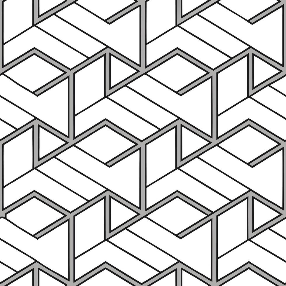 Assemble angled trapezoids form reflective edges preserve isolated white planes finalize high tech layered tile synergy for brand or marketing Clean vector