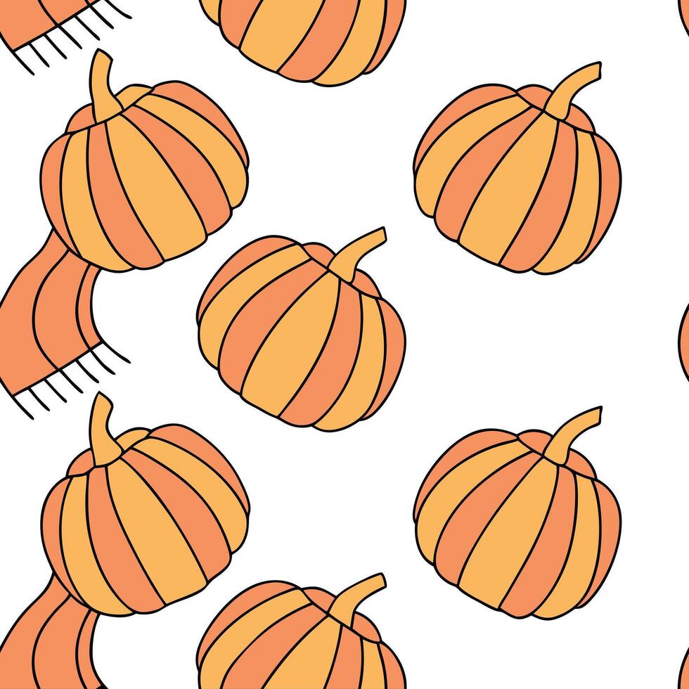 Autumn warmth seamless tile pattern with cozy blankets and golden maple leaves for inviting home decor Clean Set 16 vector