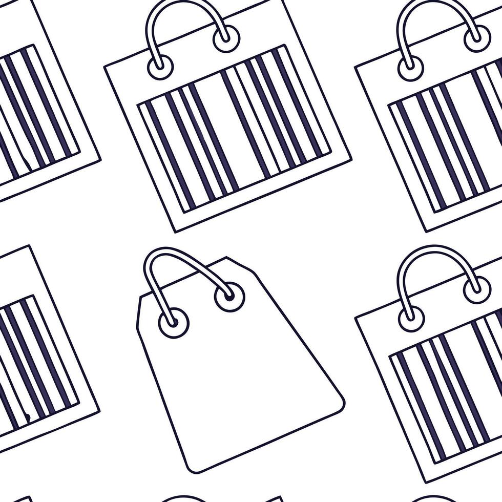 Bar code price tag Clean vector