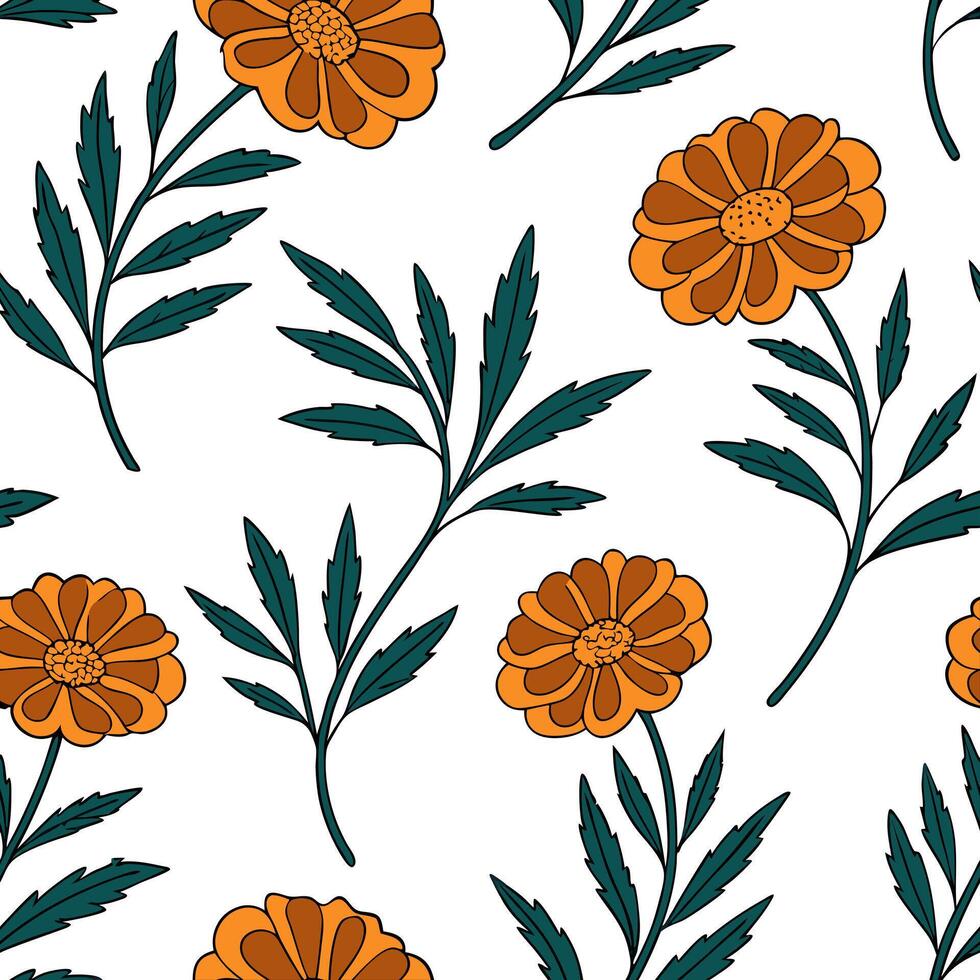 Bohemian rose seamless tile pattern with lush pink roses and intricate details on a white background ideal for eclectic spaces Clean vector