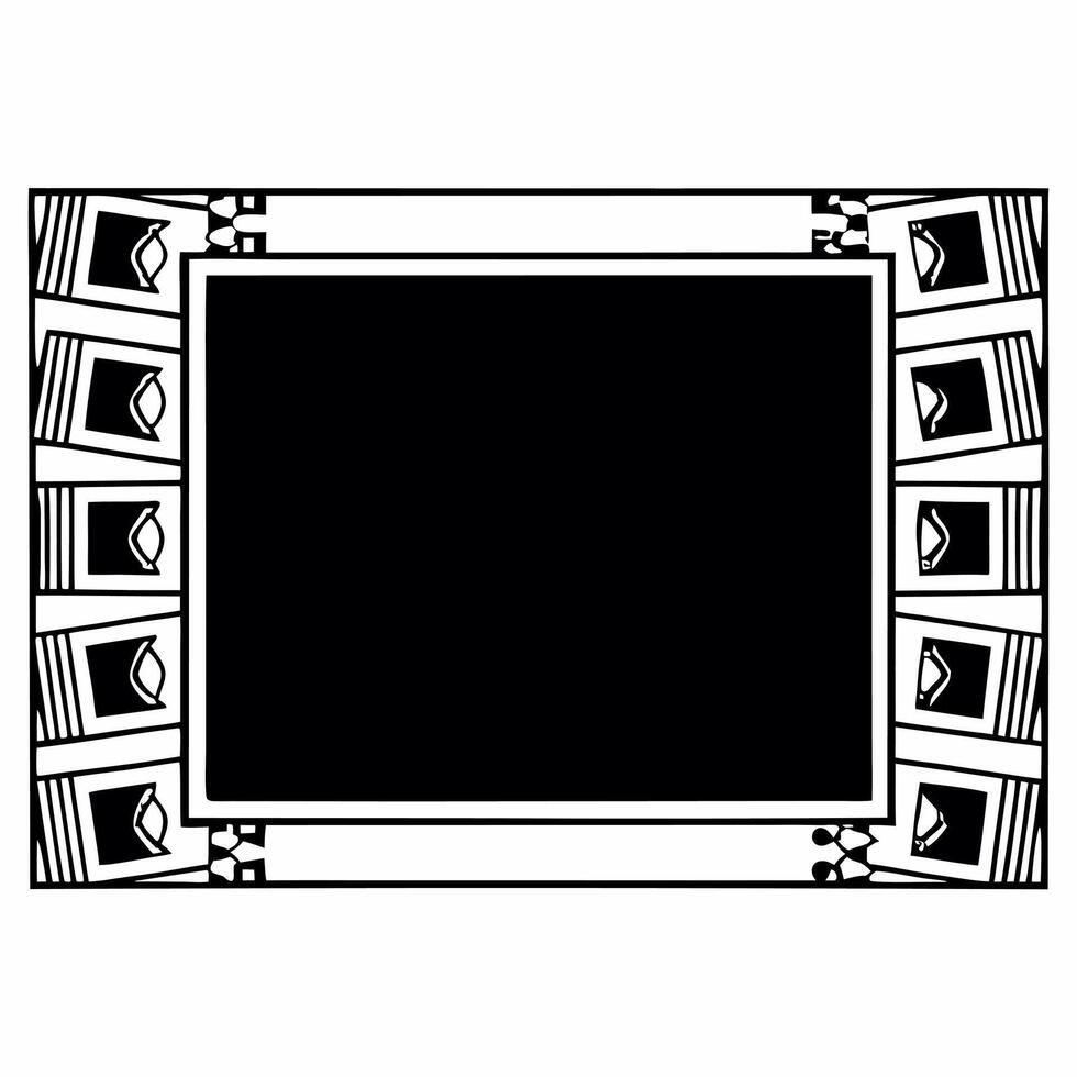 Border Frame with Credit Cards and Profit Charts Clean vector