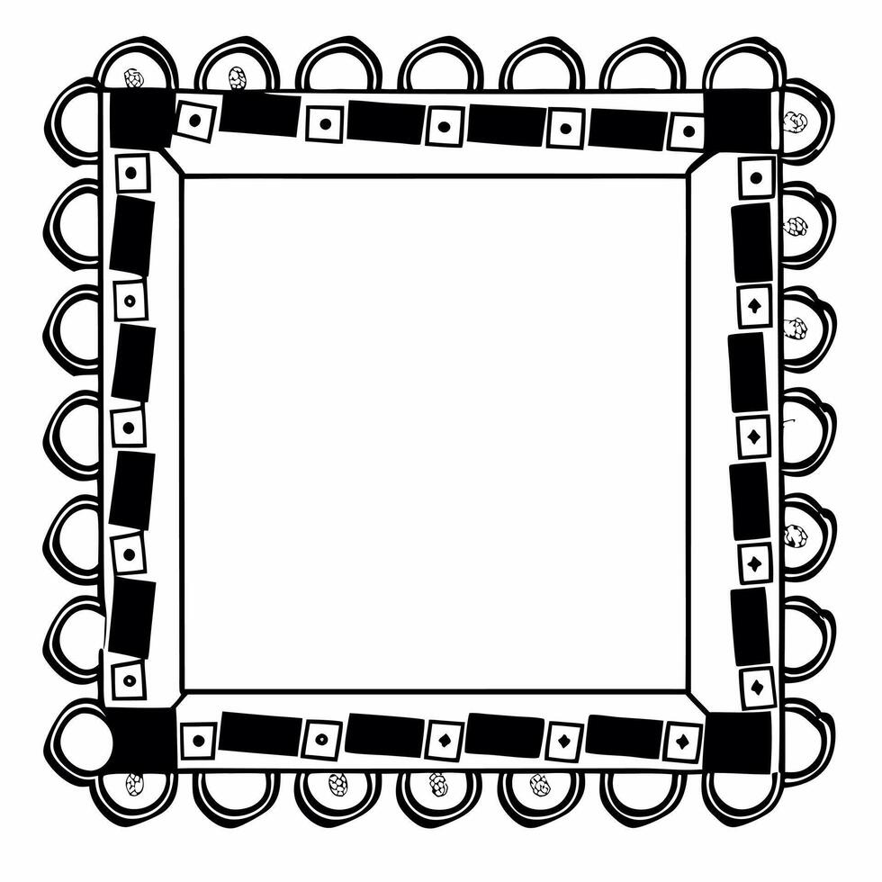 Border Frame with Safe Boxes and Coins Clean vector