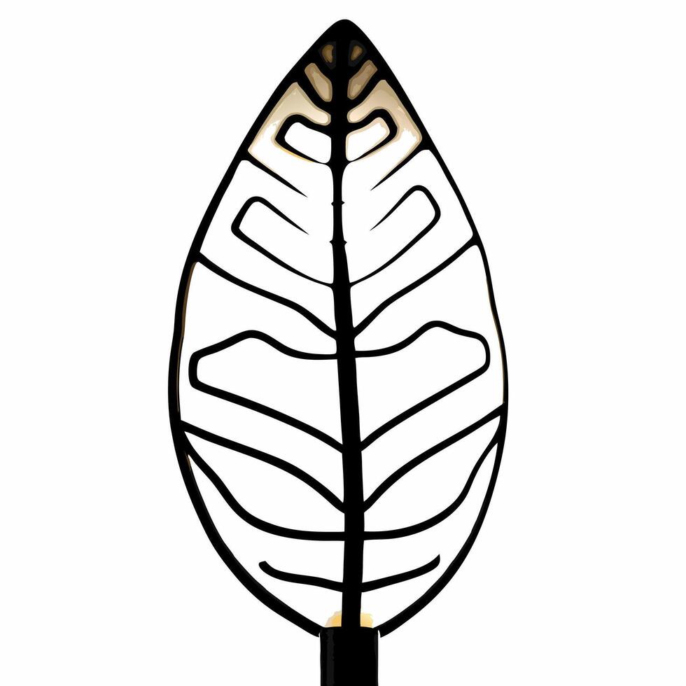 Close up of a glowing leaf with digital veins symbolizing sustainability and human rights Clean vector