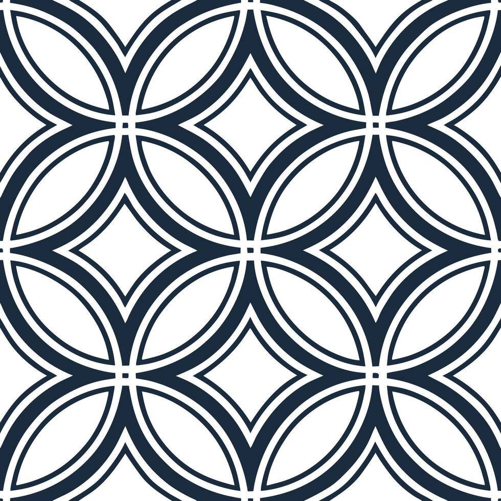 Combine structured techno shapes with crisp lines in a repeating tile isolating bright white pockets maximizing brand potential Clean vector