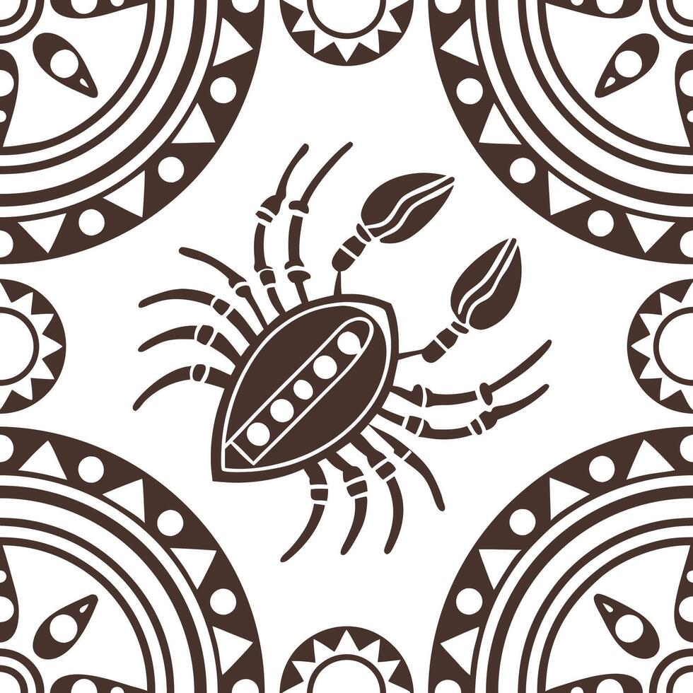 Conceptualize tribal inspired seamless patterns integrating cultural artifacts and storytelling elements for digital content and product branding Clean vector