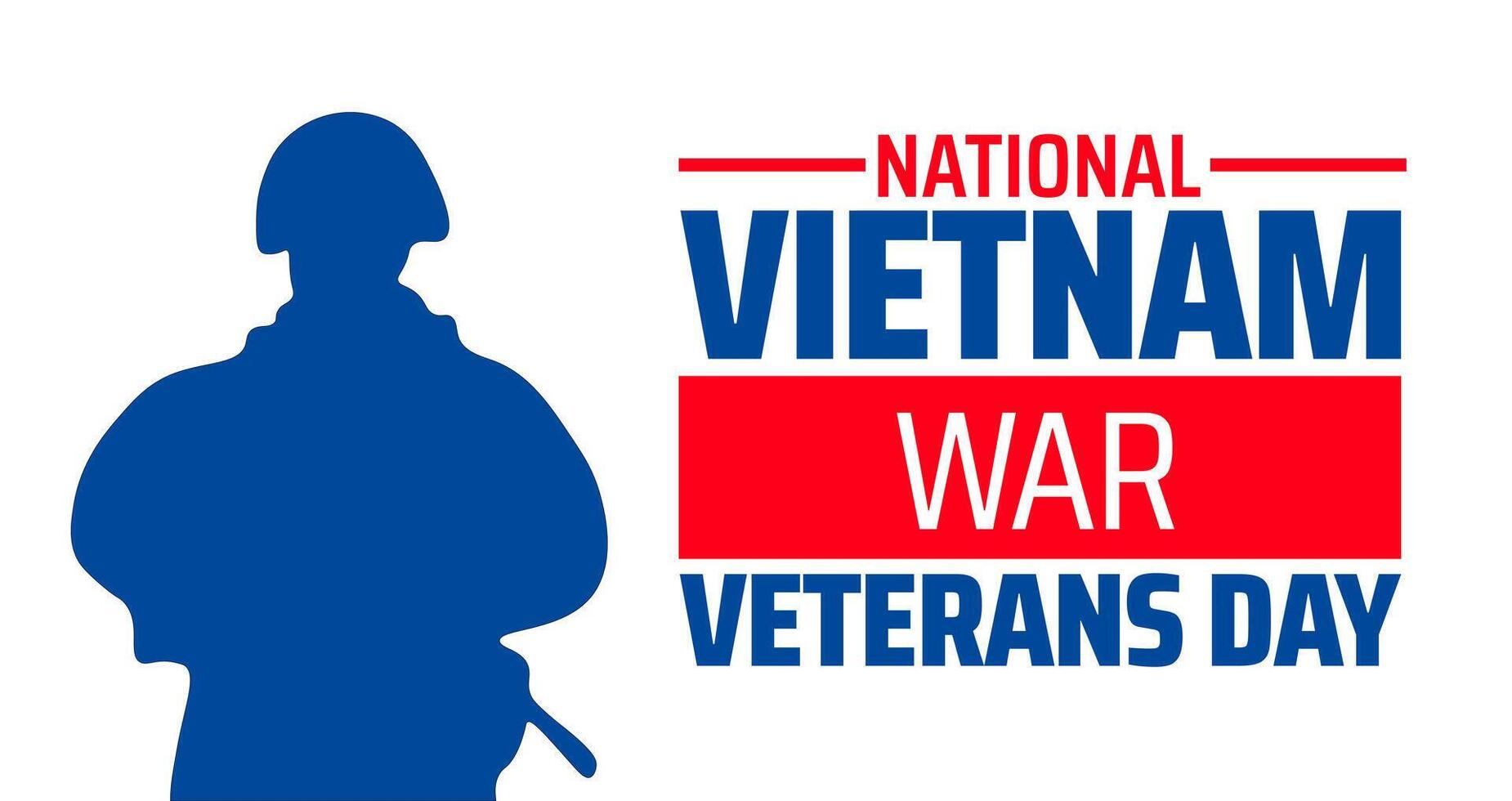 National Vietnam War Veterans Day background banner or poster design template. observed every year in March. Holiday concept. Use to any Template, card, poster, placard, template. vector