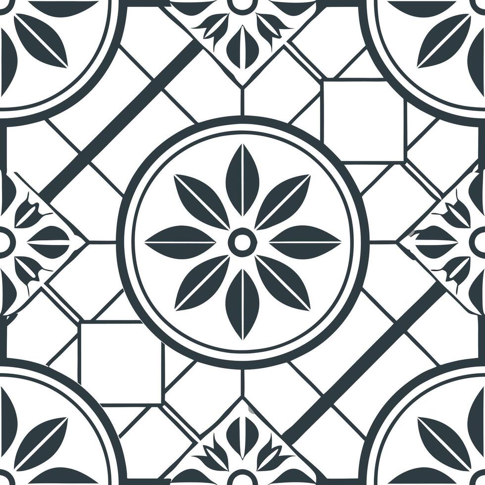 Craft seamless tile patterns inspired by traditional colors clean white space and geometric symmetry for contemporary spaces Clean Set 4 vector