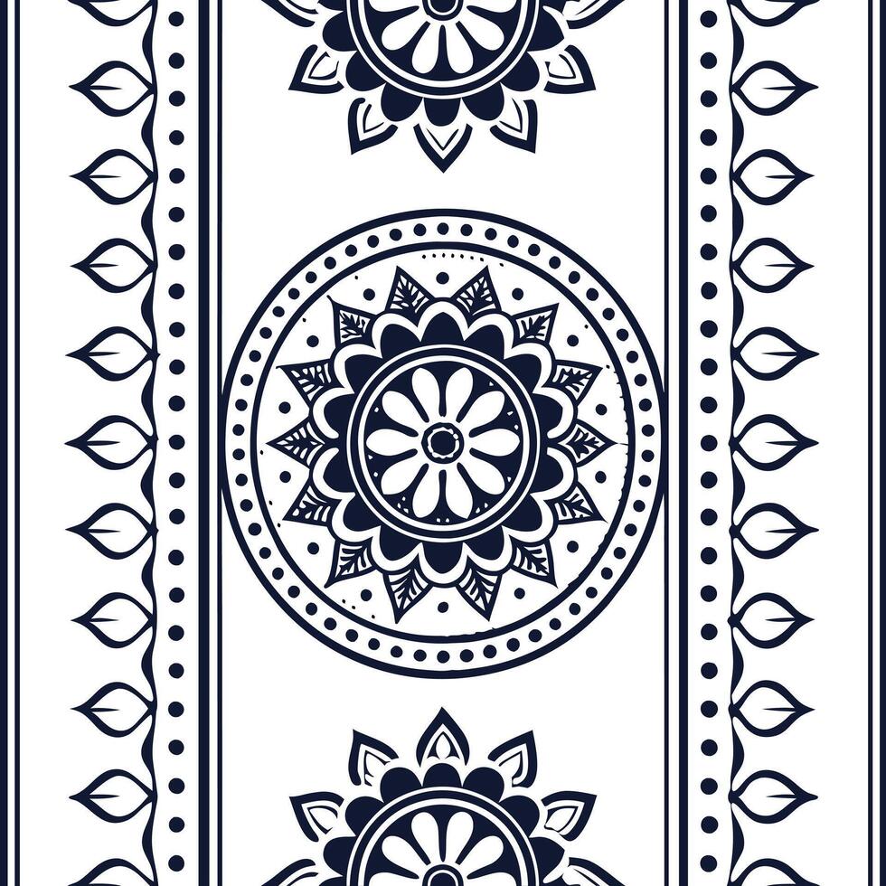 Curate seamless ethnic border patterns using folklore and traditional iconography ideal for enhancing cultural identity and brand design Clean vector