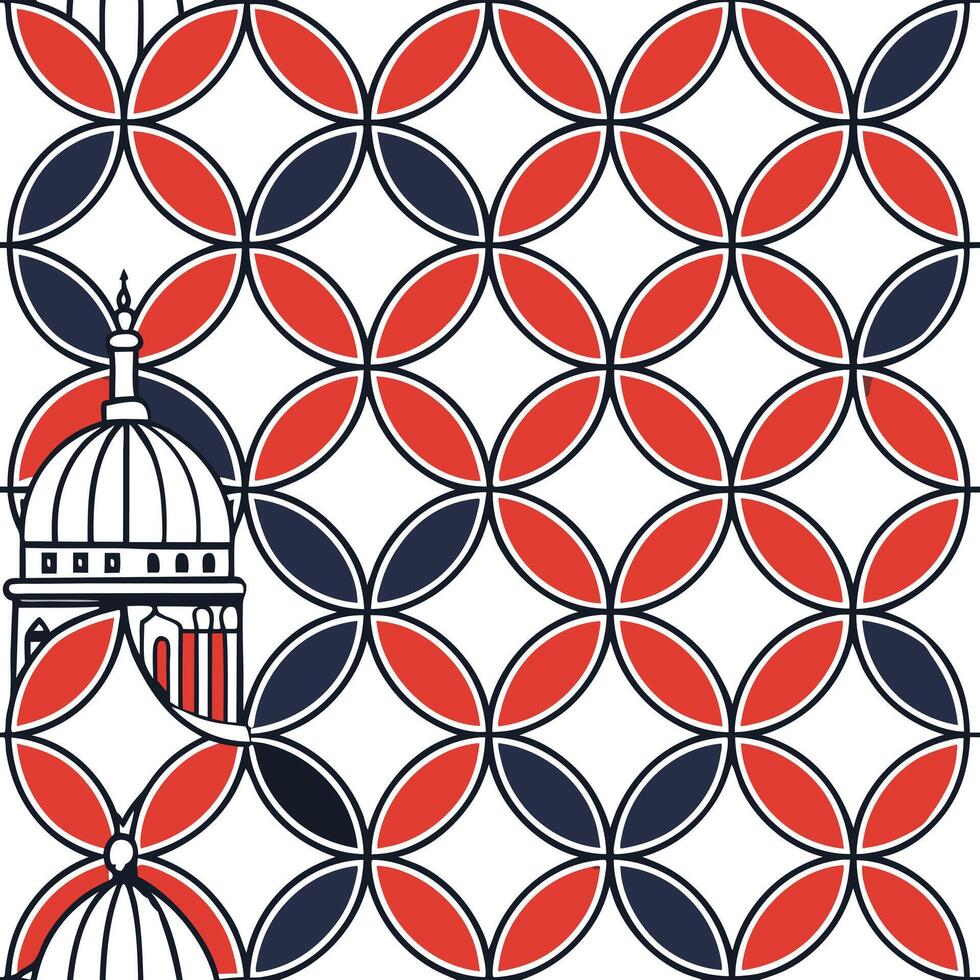 Curate textile print aesthetic unify mosaic design emphasize repetitive design with refined art direction Clean vector