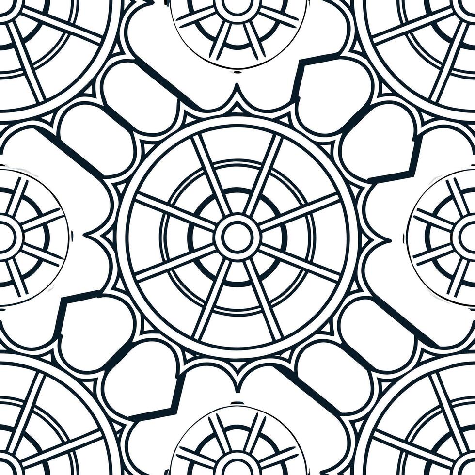 Cuttingedge seamless pattern showcasing intricate techno geometrics and angular digital grids arranged in a tiled format with isolated whitebalance polish Clean Set 2 vector