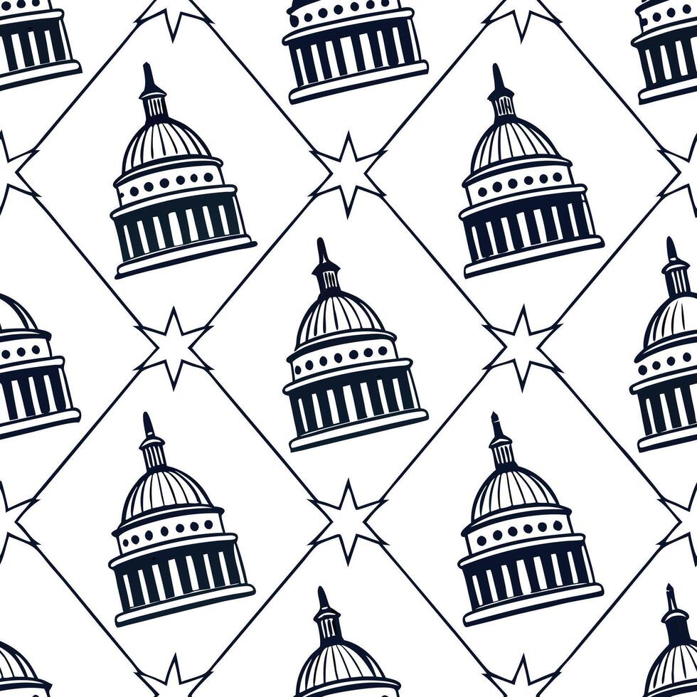 Design modern repeat tile pattern integrating iconic local symbols balanced white background and precise geometric layout for merchandising Clean vector