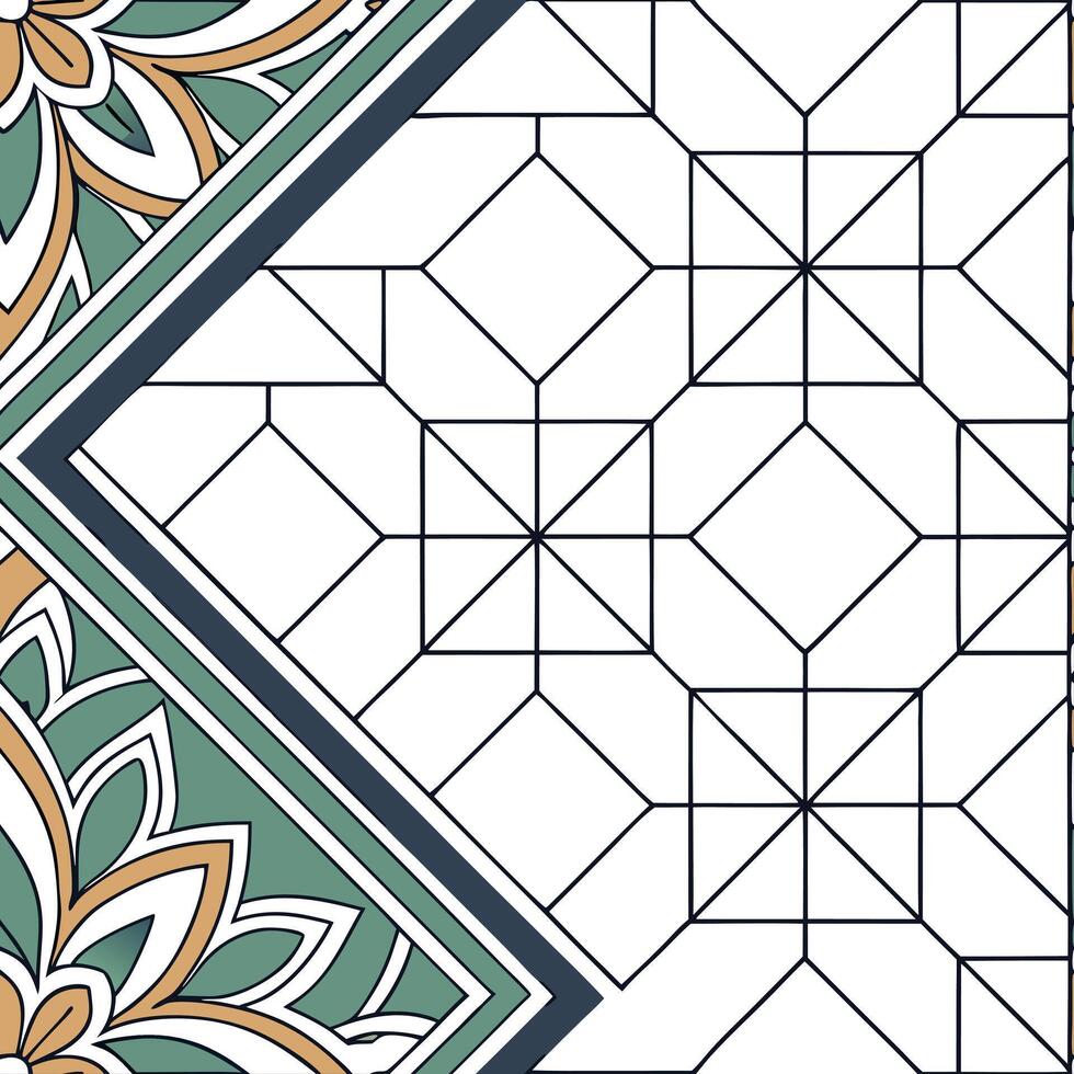 Design modern tiles featuring intricate cultural weaves soft color transitions and sharp edge definitions for high end use Clean vector