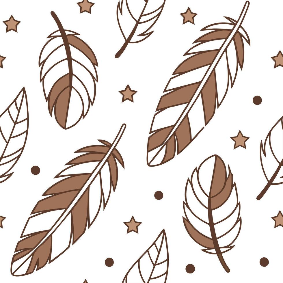 Design seamless tile pattern inspired by Native American symbols with subtle earthy tones and nature based elements Clean Set 4 vector