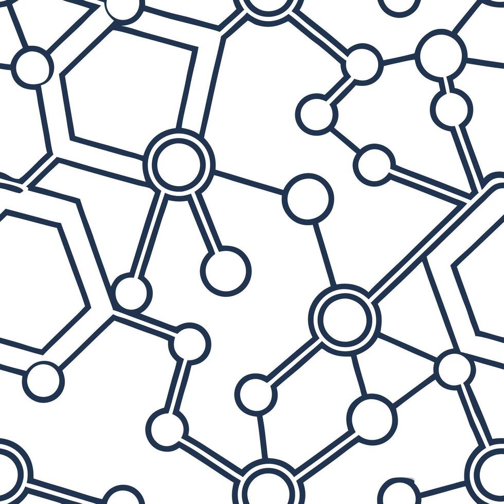 Design seamless tile patterns merging advanced station blueprints data node links minimal color blocks and clean white separation for a modern edge Clean vector