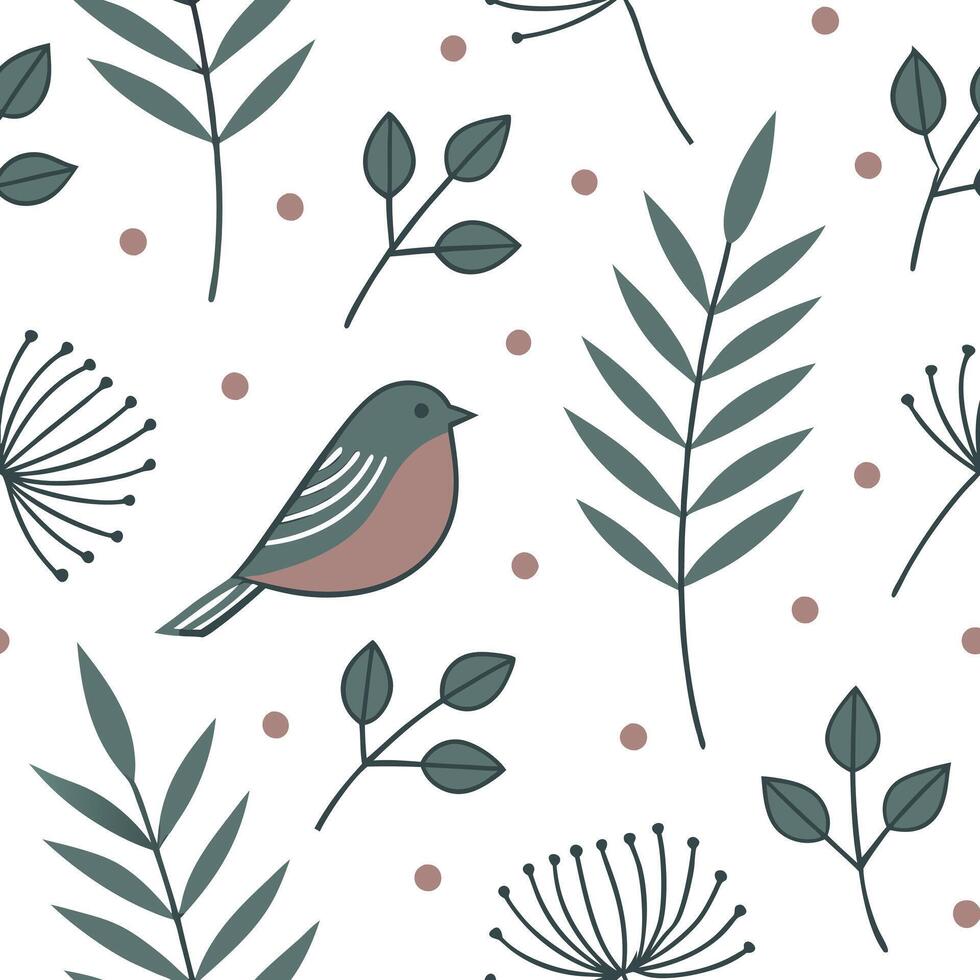 Develop a seamless tile pattern using local Scandinavian art elements featuring minimalist designs and natural textures Clean vector